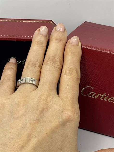 cartier love ring 5.5mm weight|cartier love ring diamond size.